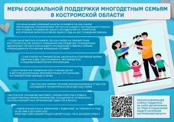 МЕРЫ СОЦИАЛЬНОЙ ПОДДЕРЖКИ МНОГОДЕТНЫМ СЕМЬЯМ В КОСТРОМСКОЙ ОБЛАСТИ