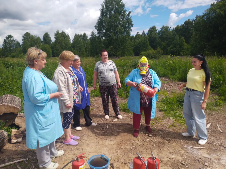 Тренировка действий при ландшафтном пожаре